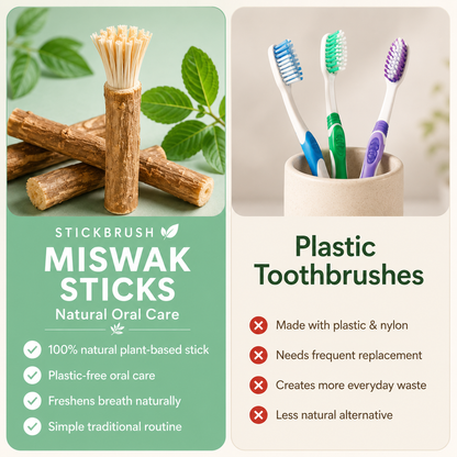 StickBrush — Natural Miswak Toothbrush Stick
