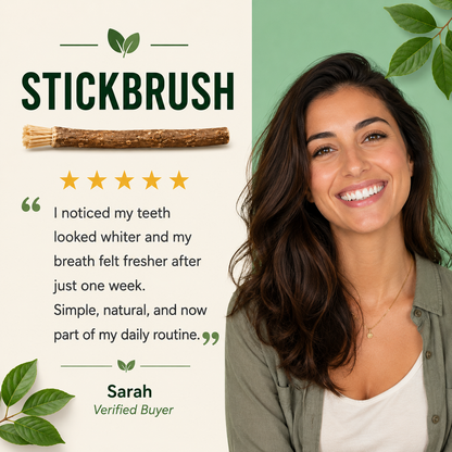 StickBrush — Natural Miswak Toothbrush Stick